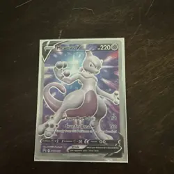 SEALED Mewtwo V SWSH229 Black Star Promo Full Art Holo Pokemon GO TCG 2022 NM - Image 1
