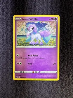 Galarian Ponyta Holo Pokemon Black Star Promo SWSH013 NM Swirl - Image 1