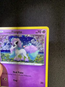 Galarian Ponyta Holo Pokemon Black Star Promo SWSH013 NM Swirl - Image 3