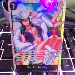 Bandai One Piece Card Game Ms. All Sunday OP04-064 SR - Image 1