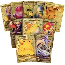 55PCS Pokemon Card Foil GOLD PACK 55 CARDS TCG GX Vmax GX Card Charizard Rare - Image 4