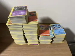 Pokemon TCG Bulk Bundle, Yellow Borders, 1589 Cards, Info In Description - Image 1