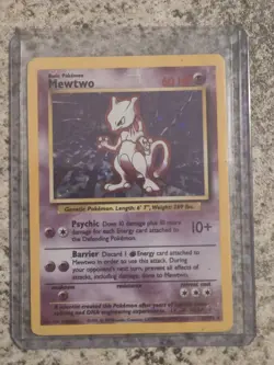 Pokemon Cards: Base Set Rare Holo: Mewtwo 10/102 TCG 1999 WOTC Vintage - Image 2
