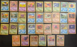 Pokemon TCG Fossil Pokemon Card Lot of 35 Cards - Gengar, Kabutops, Dragonite! - Image 1