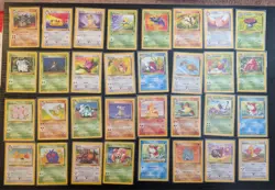 Pokemon TCG Jungle Card Lot of 32 Cards - LP! Non-Holo Clefable! - Image 1