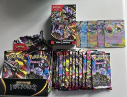 Pokemon TCG Pitch Black 48 Pack Opened Bulk Booster Packs + 5 Hits Cards - Image 1