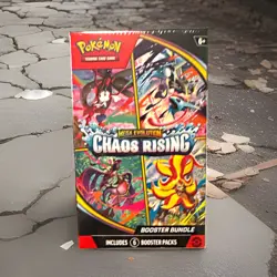 Pokemon TCG Mega Evolution—Chaos Rising Booster Bundle 6 Packs 60 Cards English - Image 1