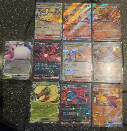 Pokemon TCG 9 EX Korean Cards And 1 EX Japanese Card. Various Sets. - Image 1