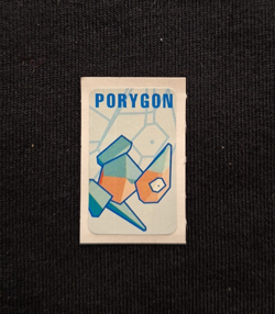 Porygon Holo Rare Sticker Seal Pokemon Nintendo Zukan Japanese Vintage Bandai - Image 1