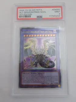 YU-GI-OH! ROTA #EN000 Ult Dragon/Pride/Soul 1st Edition PSA 9 - Image 2