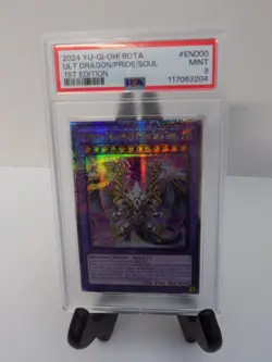 YU-GI-OH! ROTA #EN000 Ult Dragon/Pride/Soul 1st Edition PSA 9 - Image 5