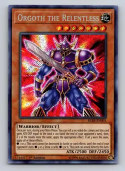 Orgoth the Relentless (Silver) BLC1-EN016 Ultra Rare Yu-Gi-Oh 1st Edition - Image 1