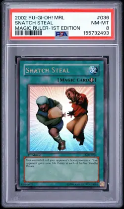 2002 Yu-Gi-Oh! Snatch Steal MRL 1st Edition Ultra Rare PSA 8 - Image 1
