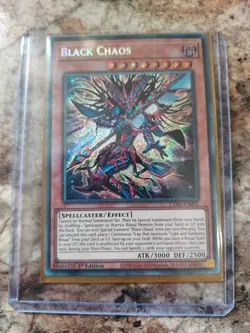 Yu-Gi-Oh! Black Chaos Secret Rare 1st Edition CORI-EN001 - Image 1