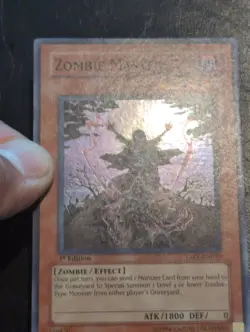 Yu-Gi-Oh! SUPER RARE CARD ZOMBIE MASTER TAEV-EN039 1ST VLP - Image 2