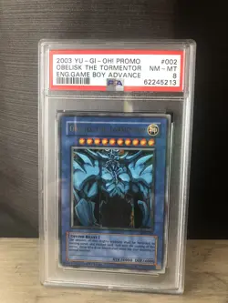 Yu-Gi-Oh! 2003 Ultra Rare Obelisk The Tormentor GBI-002 PSA 8 Near Mint - Image 1