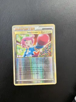 2010 Pokemon Unleashed Reverse Holo Interviewer’s Questions Mp Whiting On Edges - Image 1