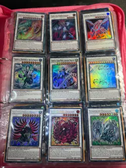 Yugioh Card Collection Binder includes 180 Shiny Cards and Binder - Image 1