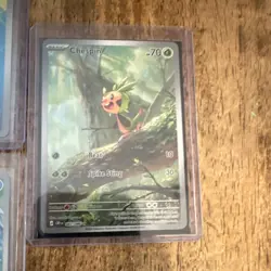 Nintendo Pokemon TCG 7-Card Lot Holo/Full Art English 2024 Chespin+More - Image 2