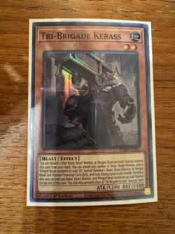 Yugioh! Tri-Brigade Kerass - 1st Ed Super Rare - PHRA-EN007 - NM - Image 1