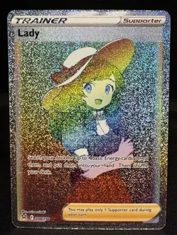 Lady Full Art - 208/196 SWSH Lost Origin Rainbow Holo Pokemon Card - 2022 - Image 1
