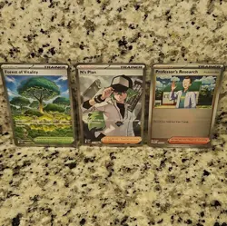 Pokemon TCG 7-Card Trainer Lot Surging Sparks 2024 Full Art Holo Supporters - Image 3