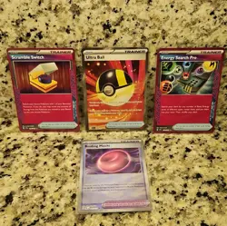 Pokemon TCG 7-Card Trainer Lot Surging Sparks 2024 Full Art Holo Supporters - Image 5