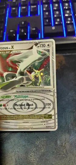 Pokemon TCG Arceus 2009 Holo 4 Card Lot Arceus AR1 & Arceus LV.X 95/99 - Image 3