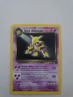 Pokemon TCG Dark Alakazam 18/82 Non Holo Team Rocket Set Rare WOTC - Image 1