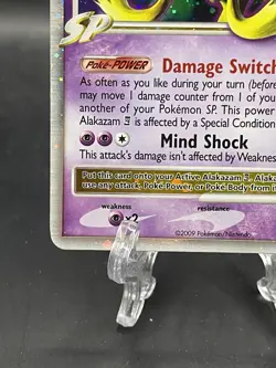 Alakazam LV.X 103/111 - Rising Rivals Ultra Rare Holo Pokemon TCG LP+ SWIRL - Image 5