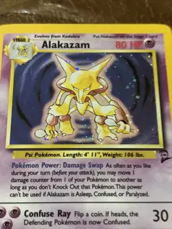 Wizards of the Coast Pokemon TCG Alakazam 1/130 Base Set 2 Holo Rare 1999 ENG - Image 2