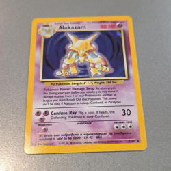 Wizards Pokemon TCG Base Set 1999 Alakazam 1/102 Holo Rare ENG 80 HP - Image 1