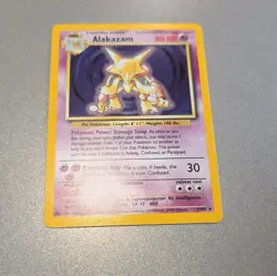 Wizards Pokemon TCG Base Set 1999 Alakazam 1/102 Holo Rare ENG 80 HP - Image 4