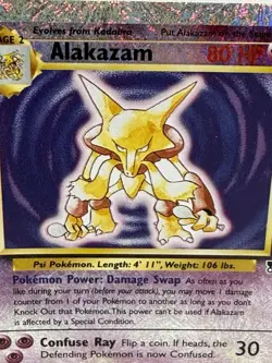 Alakazam Pokemon TCG Legendary Collection Reverse Holo Rare 01/110 LP Light Play - Image 4