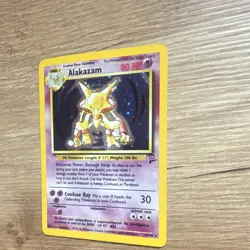 Pokemon TCG Alakazam Base Set 2 1/130 Holo Rare 1999 Lp SWIRL - Image 3