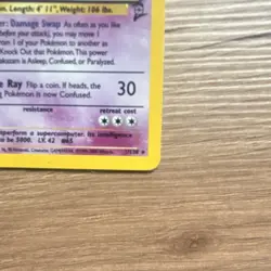 Pokemon TCG Alakazam Base Set 2 1/130 Holo Rare 1999 Lp SWIRL - Image 4
