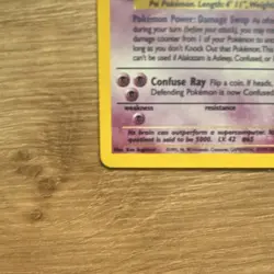 Pokemon TCG Alakazam Base Set 2 1/130 Holo Rare 1999 Lp SWIRL - Image 5