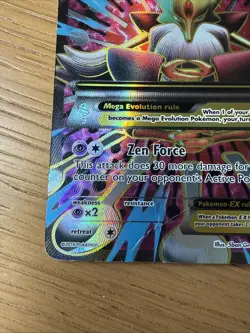 Pokemon M Alakazam EX Full Art Holo Ultra Rare XY Fates Collide 118/124 TCG Card - Image 5