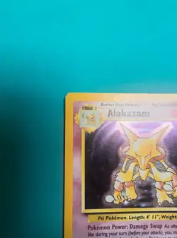 Pokemon TCG-Alakazam Base Set Holo Rare Card 1/102 Unlimited LP - Image 3
