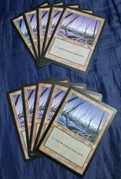 Urza's Saga Swamp (340) NM/LP Basic Land MAGIC THE GATHERING MTG 10X Lot - Image 1