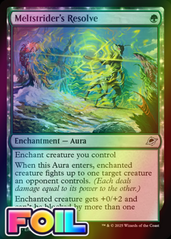 x1 Meltstrider's Resolve FOIL EOE Edge of Eternities MTG 199 M/NM 1x - Image 1