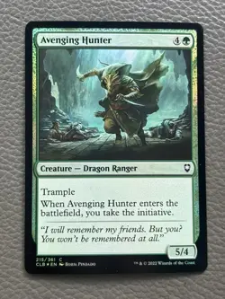 Avenging Hunter 215 Commander Legends: Battle for Baldur's Gate MTG Foil LP - Image 1