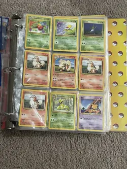 Vintage Pokemon Binder 75 card lot Pokemon fossil jungle team rocket base set - Image 4