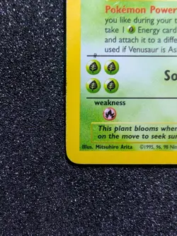 Venusaur 15/102 Base Set Holo Rare 1999 WOTC Pokemon Card TCG Vintage - LP - Image 4