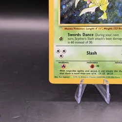 Scyther 17/130 Holo Rare Base Set 2 Pokemon Card WOTC Vintage Near Mint - Image 4