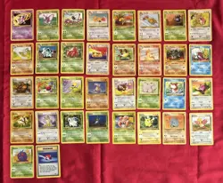 Jungle Set Pokemon Cards X34 Vintage Base Set Good-Excellent Condition (P26) - Image 1