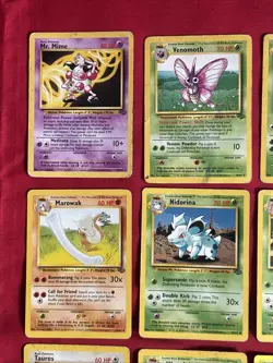Jungle Set Pokemon Cards X34 Vintage Base Set Good-Excellent Condition (P26) - Image 2
