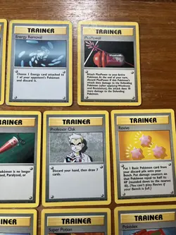 Pokemon Cards Vintage bundle / Job Lot. 14 Trainer cards from Base Set MP - Image 5