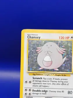 Chansey 3/102 Base Set Holo Rare Pokemon Card 1999 WOTC TCG Vintage Pokemon - Image 4