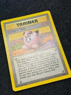 Pokemon TCG Clefairy Doll 70/102 Base Set Trainer Card WOTC 1999 Vintage NM/LP - Image 2